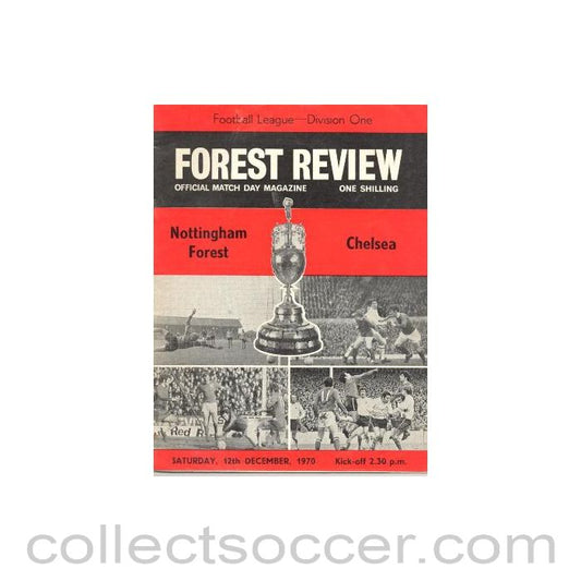 1970 - Nottingham Forest vChelsea official programme 12/12/1970