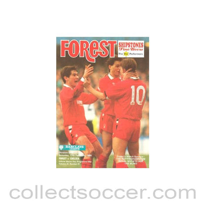 1990 - Nottingham Forest vChelsea official programme 17/02/1990