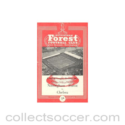 1959 - Nottingham Forest vChelsea official programme 31/10/1959