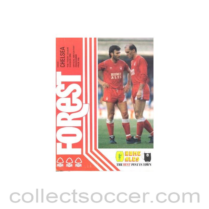 1987 - Nottingham Forest vChelsea official programme 28/02/1987
