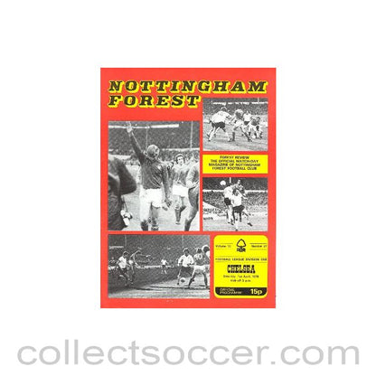 1978 - Nottingham Forest v Chelsea official programme 01/04/1978