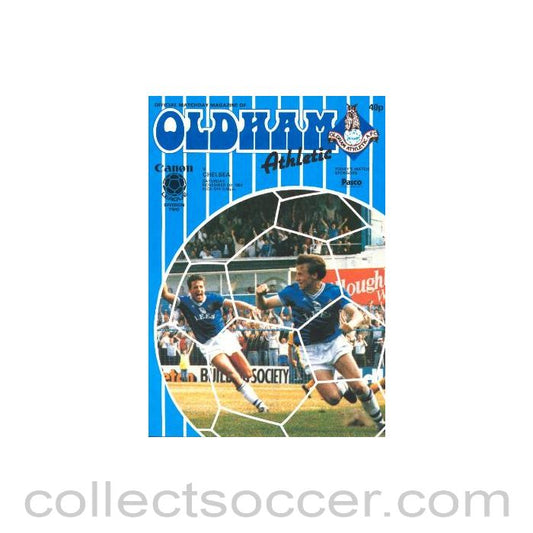 1983 - Oldham Athletic vChelsea official programme 05/11/1983
