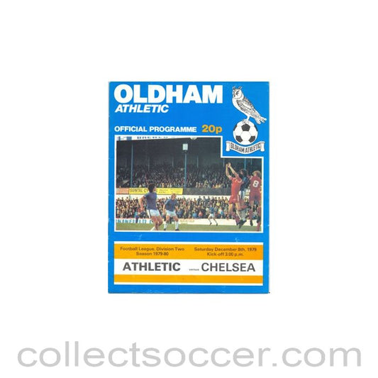 1979 - Oldham Athletic v Chelsea Football programme 08/12/1979
