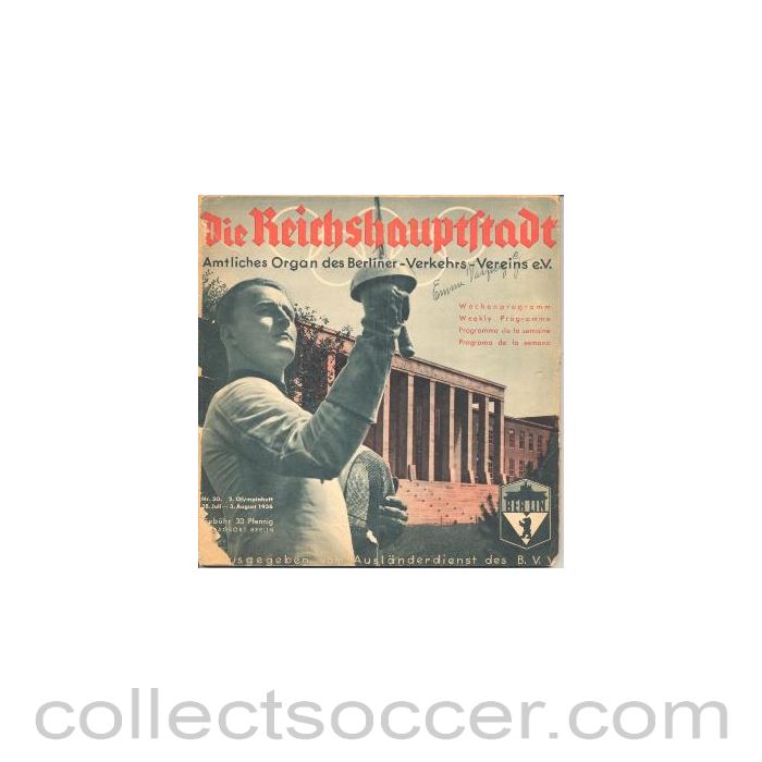 1936 Olympics brochure