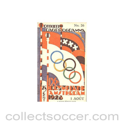 1928 IX. Olympic Games in Amsterdam official programme 01/08/1928