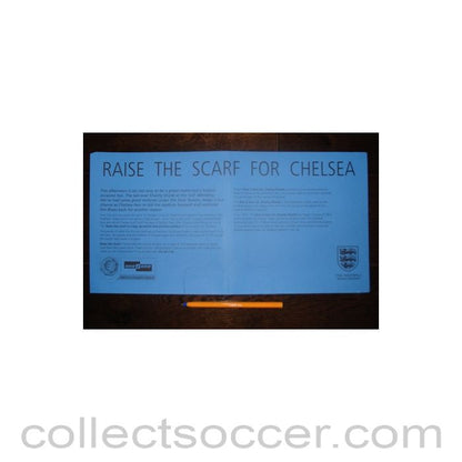 2000 Charity Shield Chelsea v Manchester United The Last Charity Shield at Wembley - sponsors' banner, blue issue