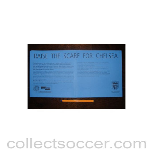 2000 Charity Shield Chelsea v Manchester United The Last Charity Shield at Wembley - sponsors' banner, blue issue