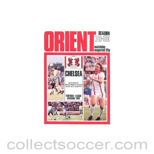 1979 - Leyton Orient v Chelsea football programme 10/11/1979
