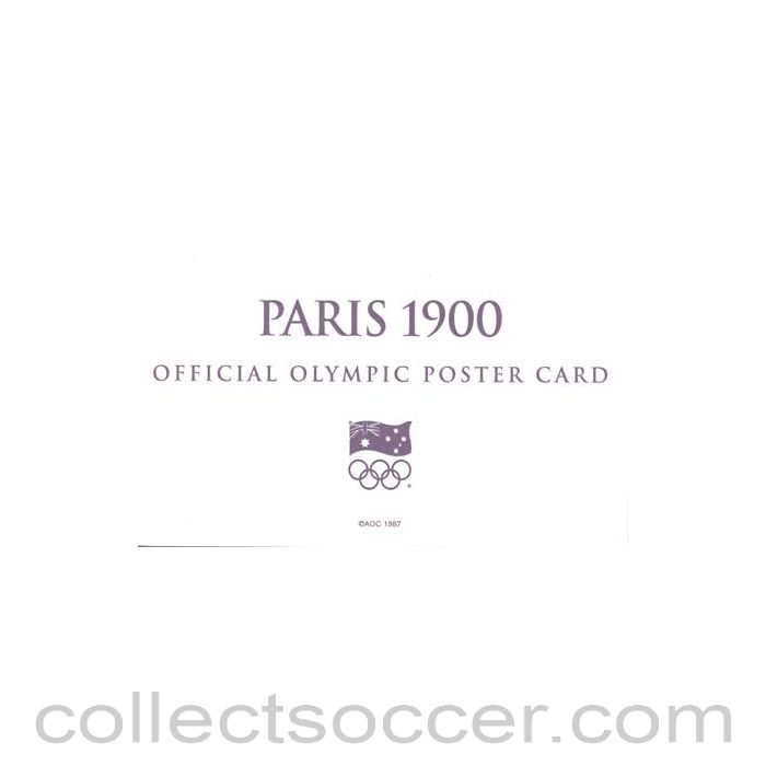 1900 - Paris 1900 Official Olympic Poster Card