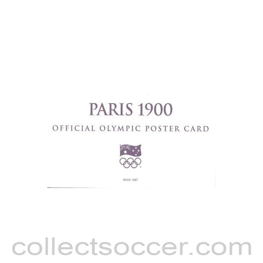 1900 - Paris 1900 Official Olympic Poster Card