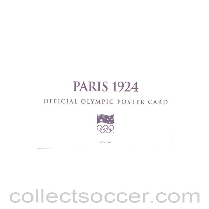 1924 - Paris 1924 Official Olympic Poster Card