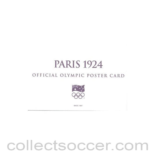 1924 - Paris 1924 Official Olympic Poster Card