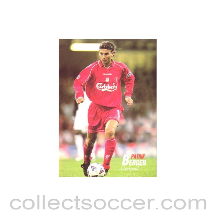 Liverpool - Patrik Berger unofficial Thai produced colour postcard