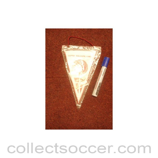 Dansk Boldspil-Union small pennant with a small badge