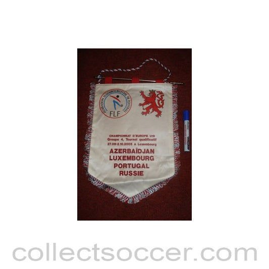 Luxembourg Football Federation pennant Azarbeidjan v Luxembourg European Championship Under 19