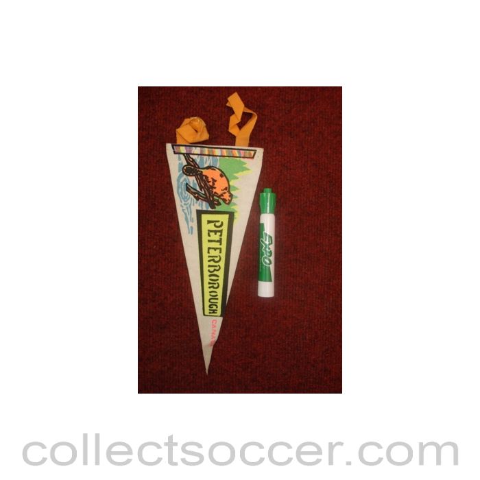 Peterborough Canada Pennant once property of the football referee Neil Midgley