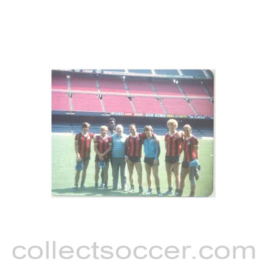 Photo of players and managers on a Stadium