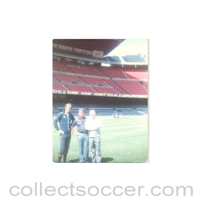 Photo of players and managers on a Stadium