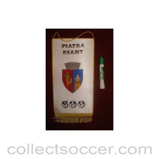 Piatra Neamt, Romania very large official Pennant once property of the football referee Neil Midgley