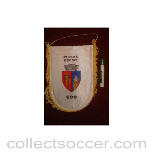 Piatra Neamt, Romania large Pennant once property of the football referee Neil Midgley