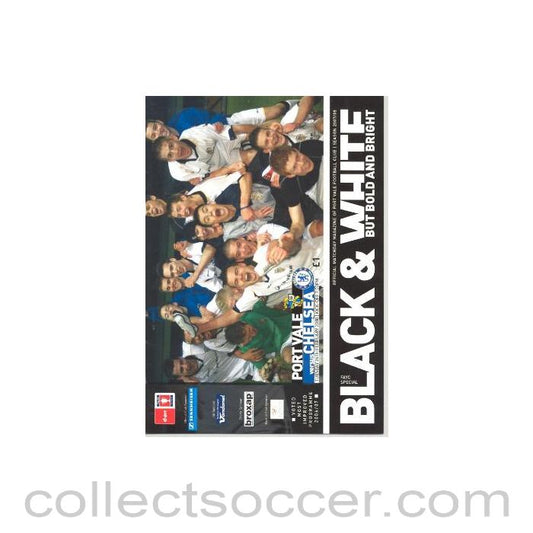 2008 - Port Vale v Chelsea official programme 26/02/2008 Youth Cup