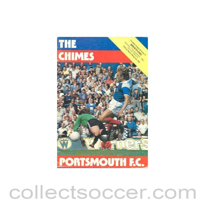 1981 - Portsmouth v Brentford official programme 12/09/1981