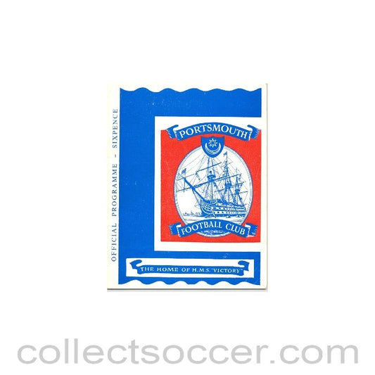 1962 - Portsmouth v Chelsea official programme 29/09/1962