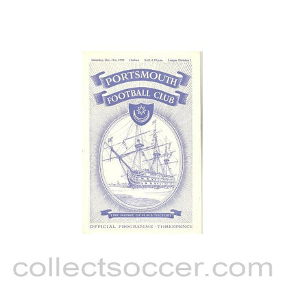 1955 - Portsmouth vChelsea official programme 31/12/1955