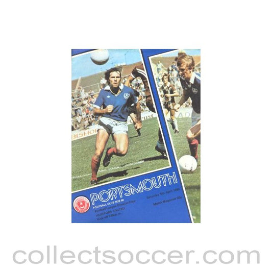1980 - Portsmouth v Hereford United official programme 05/04/1980