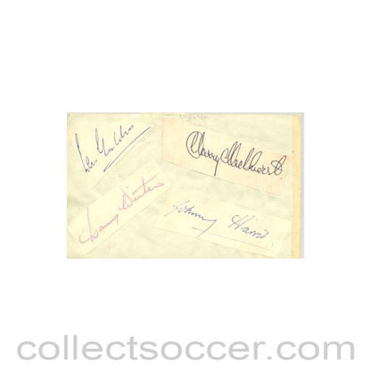 Portsmouth and Chelsea old autographs