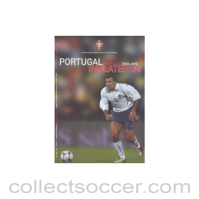 2004 Portugal v England official programme 18/02/2004
