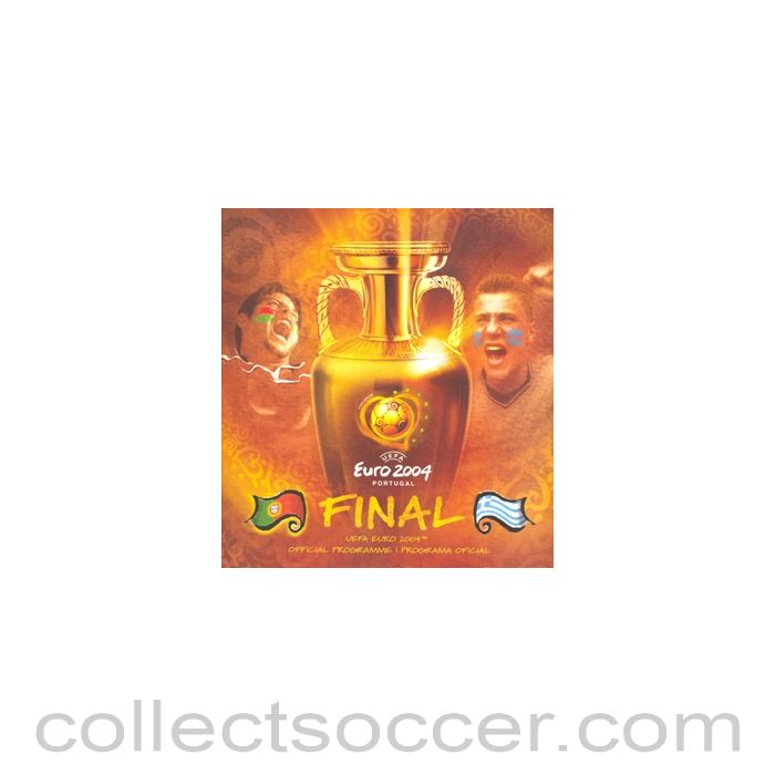 2004 European Championship Final Programme Greece v Portugal