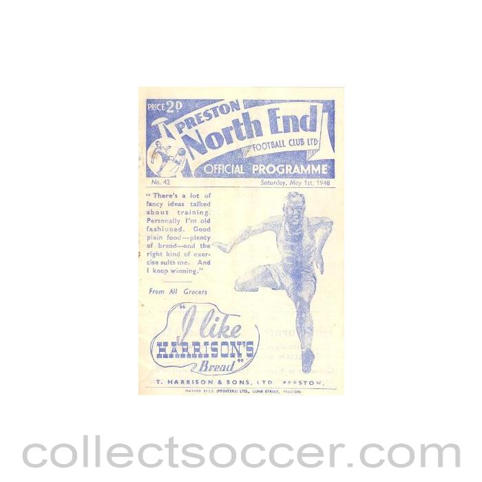 1948 - Preston North End v Blackpool official programme 01/05/1948