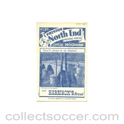 1948 - Preston North End vChelsea official programme 18/09/1948