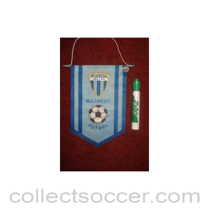 Progresul Vulkan, Bucurest, Rumania Pennant once property of the football referee Neil Midgley