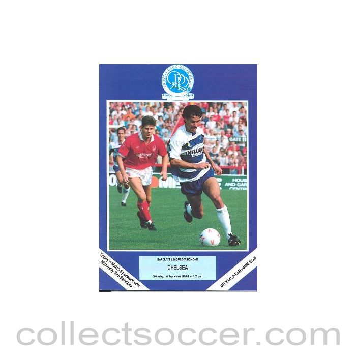 1990 - Queen's Park Rangers v Chelsea official programme 01/09/1990