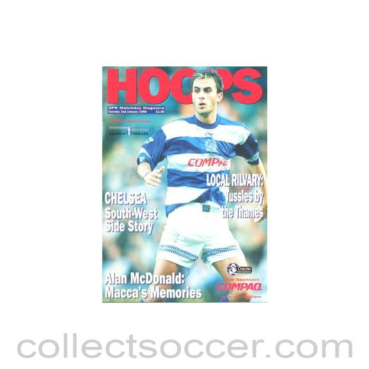 1996 - Queen's Park Rangers v Chelsea official programme 02/01/1996