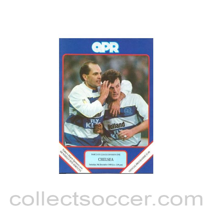 1989 - Queen's Park Rangers v Chelsea official programme 09/12/1989