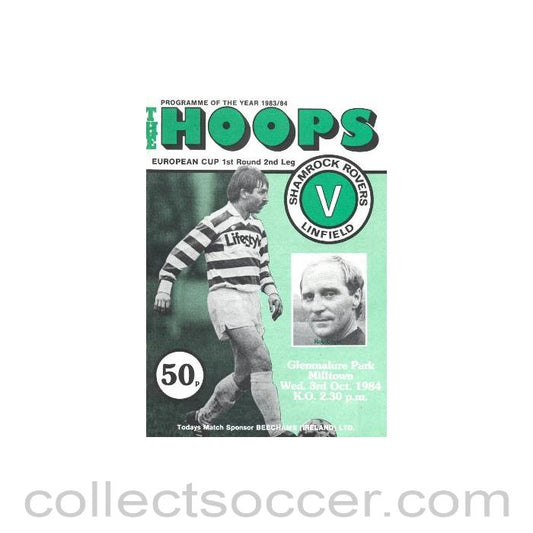 1984 - Queen's Park Rangers v Shamrock Rovers official programme 03/10/1984 European Cup