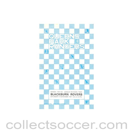 1967 - Queen's Park Rangers v Blackburn Rovers official programme 04/11/1967