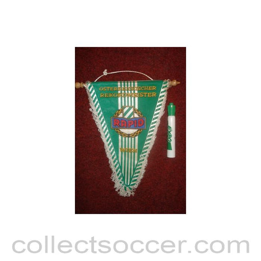 Rapid Vienna Pennant once property of the football referee Neil Midgley
