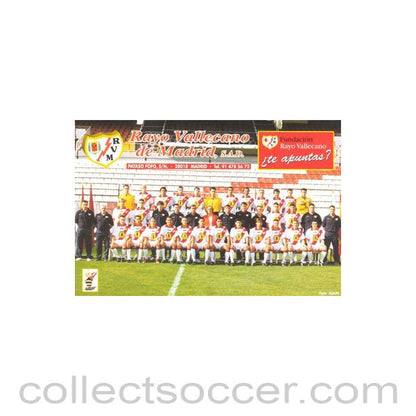 Rayo Vallecano de Madrid colour team card