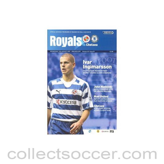 2007 - Reading vChelsea official programme 15/08/2007 Premier League