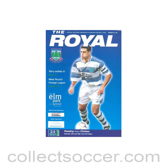 1997 - Reading vChelsea official programme 19/07/1997 Pre-Season Friendly