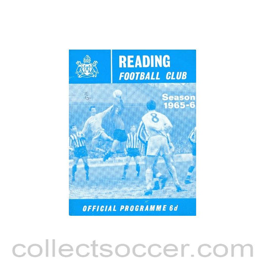 1966 - Reading v Swindon Town official programme 02/04/1966