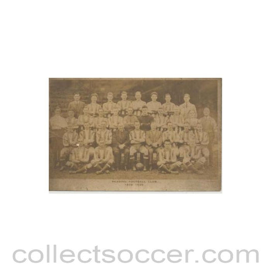 1929 - Reading team photograph postcard of season 1929-1930