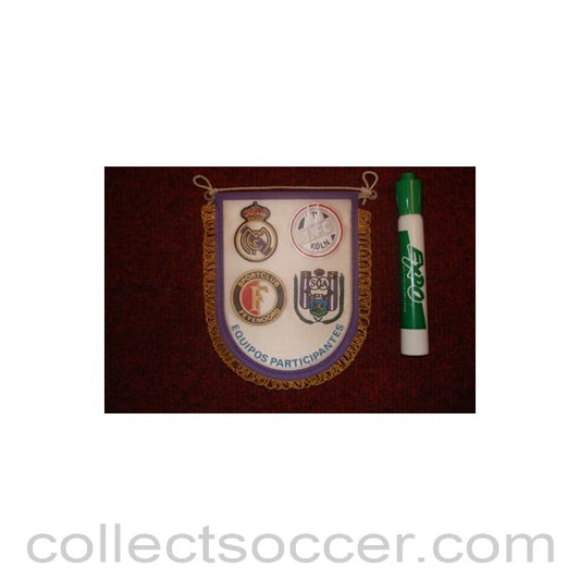 1984 - Real Madrid - VI International Santiago Bernabeu Trophy Tournament in Madrid in August 1984 Pennant once property of the football referee Neil Midgley