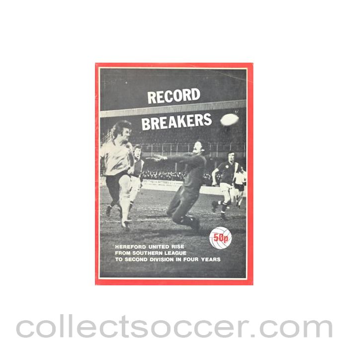 1975 - Record Breakers - Hereford United special programme/brochure of season 1975-1976
