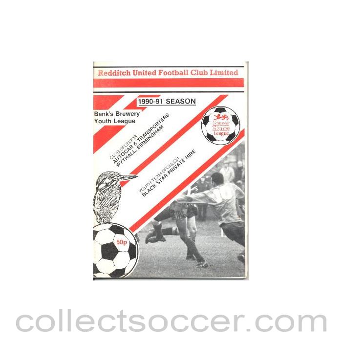 1990 - Redditch United v Port Vale official programme 26/11/1990