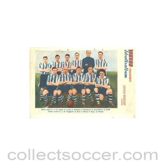 Sheffield Wednesday colour team photograph - Rekord Magazine